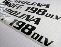 Carolina Skiff 198 DLV Boat Logo Decals Set of 2 x 37"